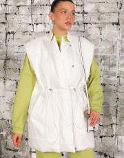 beyaz puffy şişme yelek 5