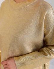 gold varaklı triko kazak 2