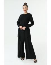 siyah yandan bağlamalı tulum 2