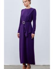 mor beli kemerli abiye 4