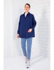 lacivert basic poplin gömlek 2