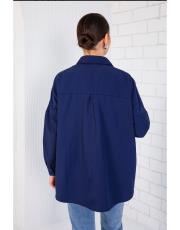 lacivert basic poplin gömlek 3