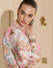 ekru kemerli modello elbise 2