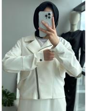 ekru cepli comfort etek takım 2