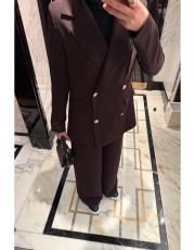 kahve blazer ceket 2