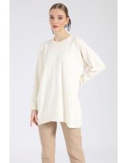 ekru merserize ince kazak