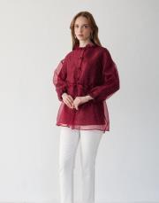 bordo taşlı organze kap 3