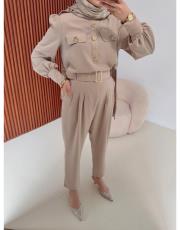 taş düğme detaylı takım 2