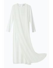 ekru şifon içlik elbise