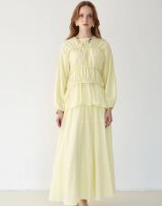 sarı pamuk vual etekli takım 4