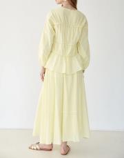 sarı pamuk vual etekli takım 5