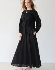 siyah pamuk vual etekli takım 4