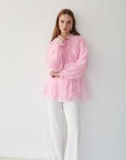 pembe organze gömlek 3