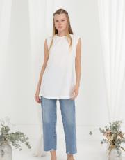 ekru modal içlik bluz