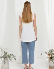 ekru modal içlik bluz 3
