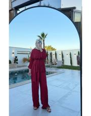 bordo saten crash takım