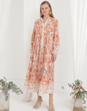 turuncu efil elbise 2