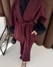 bordo kolu kürklü scuba takım 2