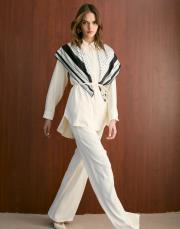 krem fular detaylı takım 2