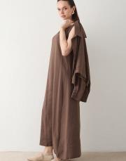 kahve modal gömlek elbise