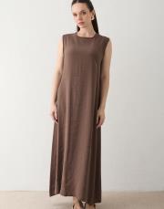 kahve modal gömlek elbise 2