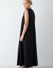 siyah kolsuz modal elbise 2