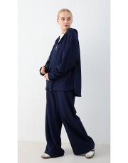 lacivert kapüşonlu modal takım