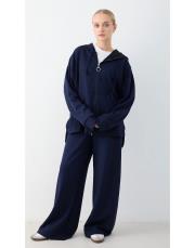 lacivert kapüşonlu modal takım 2