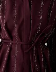 bordo taşlı poplin gömlek 2