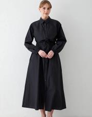 siyah çıtçıtlı elbise 2