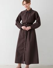 kahve çıtçıtlı elbise 2