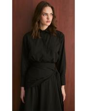 siyah bel detaylı etek takım 2