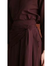 bordo bel detaylı etek takım 3