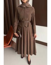 kahve fermuarlı takım 2