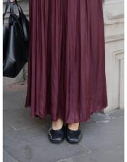 bordo saten kraş etek 3