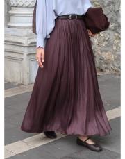 kahve saten kraş etek 3