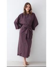 bordo modal etekli takım