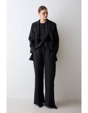 siyah yelek ceket üçlü takım