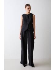 siyah yelek ceket üçlü takım 2