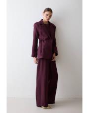 bordo yelek ceket üçlü takım