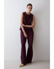 bordo yelek ceket üçlü takım 2