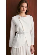 ekru kemerli etekli takım 2