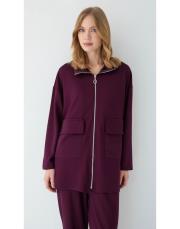 bordo fermuarlı modal takım 2