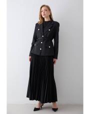 siyah pilise etek ceket takım 4