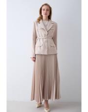 taş pilise etek ceket takım