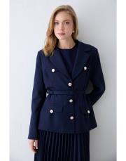 lacivert pilise etek ceket takım 4