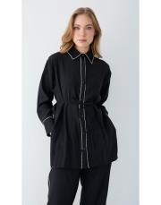 siyah taşlı gömlekli takım 2